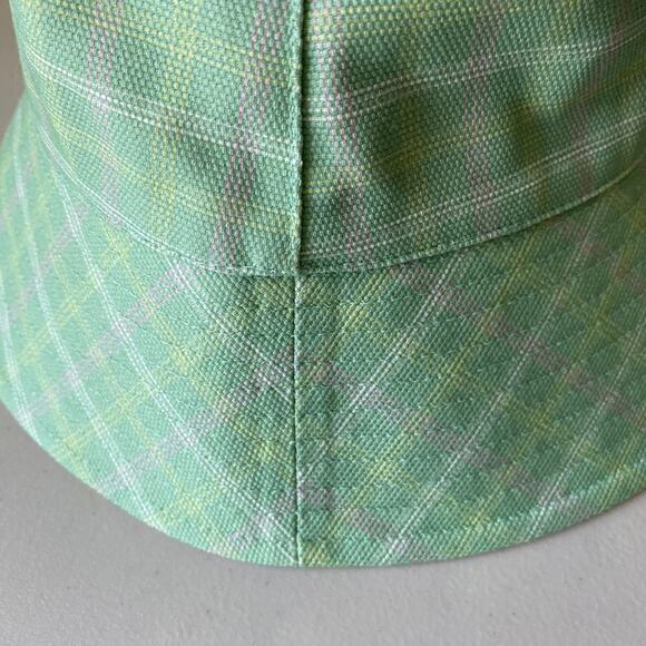 NWT Lack of Color x Devon Lee Carlson Green Plaid DIY Bucket Hat Reversible 2021 - Picture 9 of 11